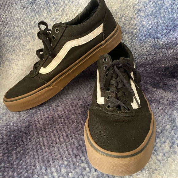 Vans Other - Vans Old Skool Black White Brown Men’s Size 7.5